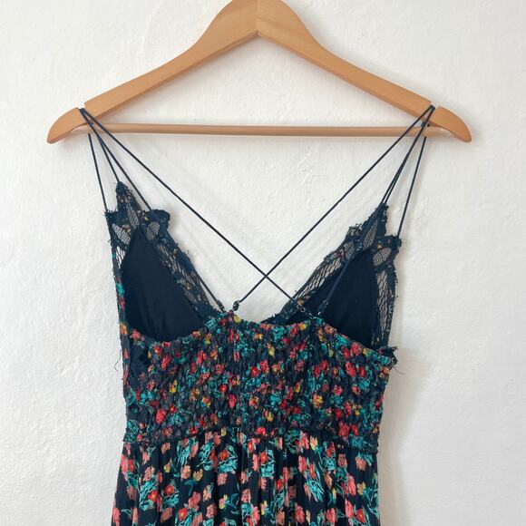 Free People - Printed Adella Mini Slip Dress - Picture 9 of 12